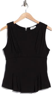 JASON WU Pleated Peplum Knit Top