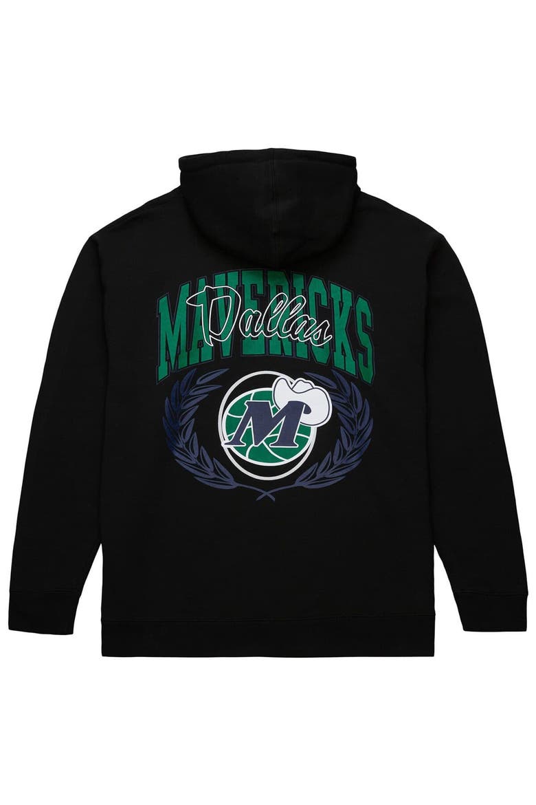 Men's Mitchell & Ness Black Dallas Mavericks NBA x Michelob Ultra Swish & Sip Pullover Hoodie, Alternate, color, Black