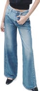 rag & bone rb Miramar Sofie High Waist Ankle Wide Leg Terry Sweatpant Jeans