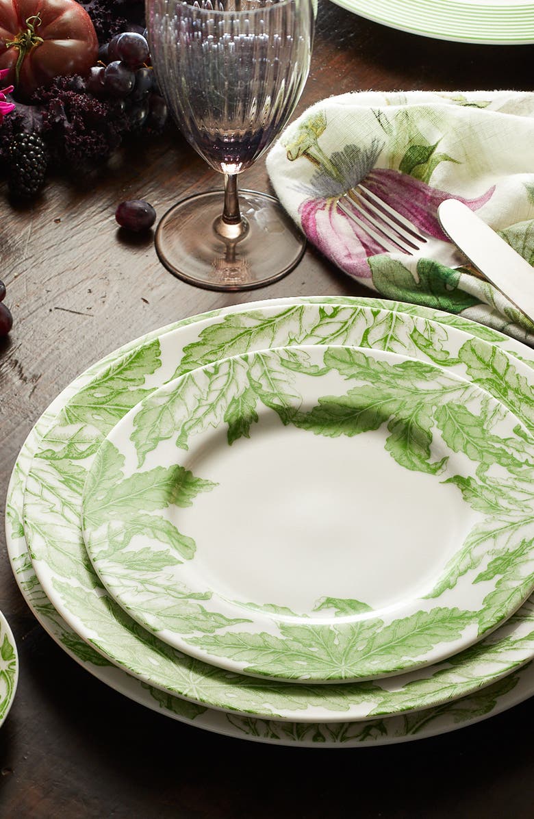 Caskata Freya Rimmed Dinner Plate - Porcelain - Set 4, Alternate, color,