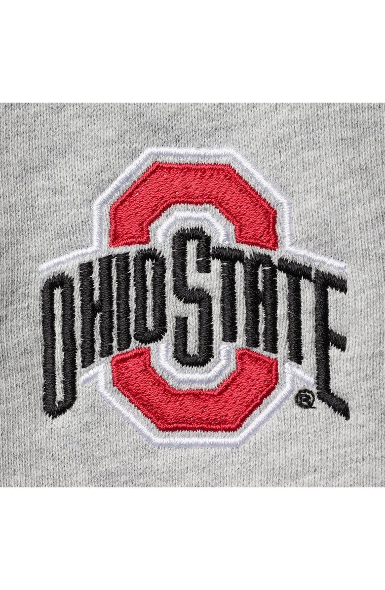 vineyard vines Women's Vineyard Vines Heathered Gray Ohio State Buckeyes Shep Shirt 2.0 Quarter-Zip Jacket, Alternate, color, 