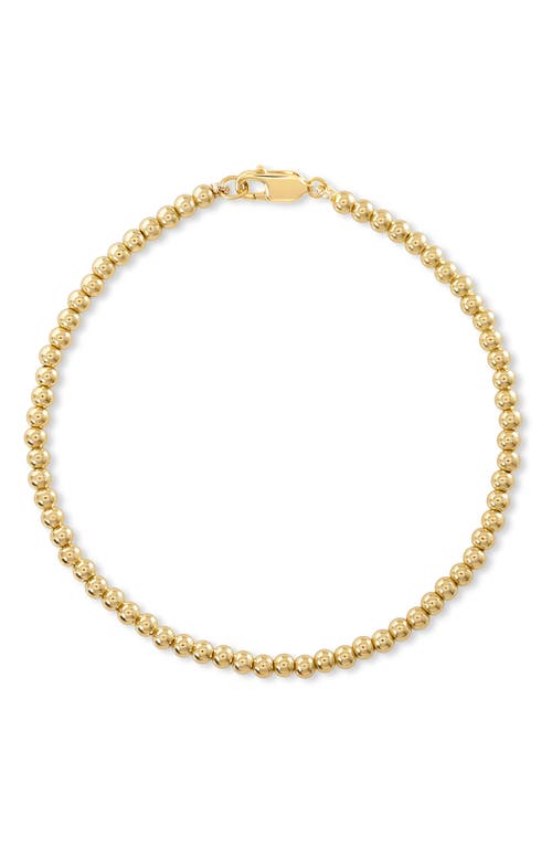Devata Beaded Ball Bracelet In Gold