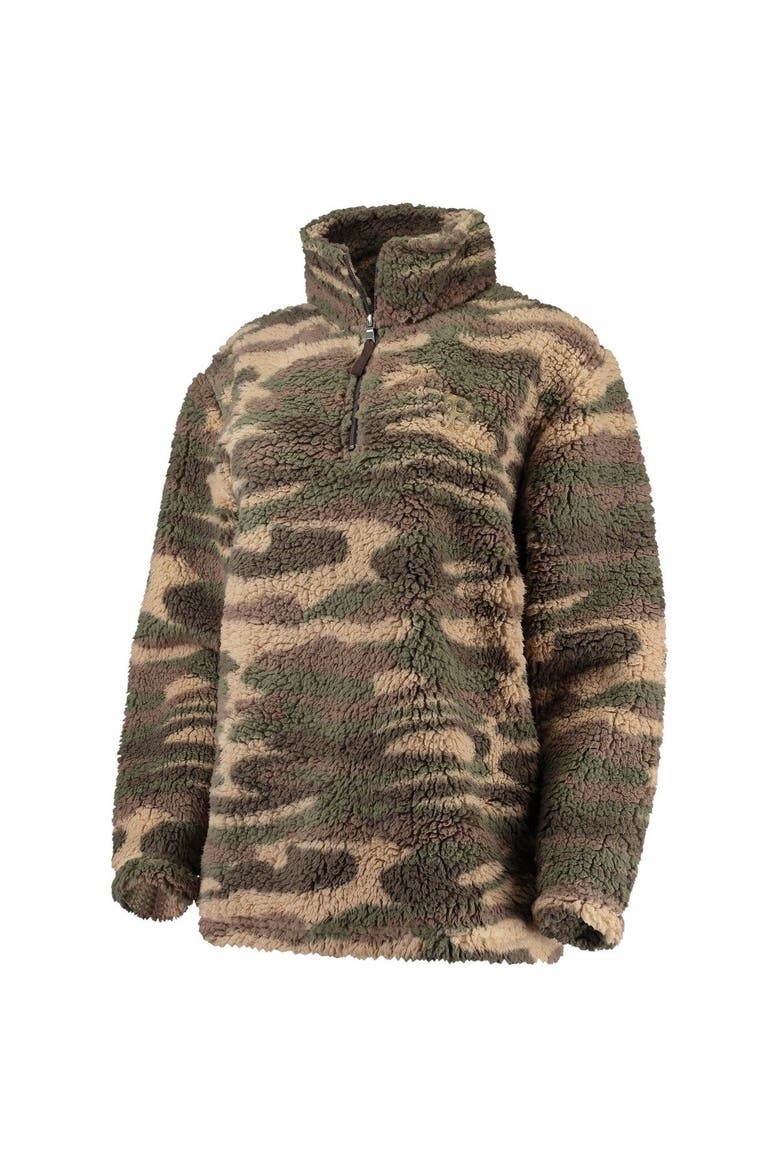 Women's G-III 4Her by Carl Banks Camo Boston Red Sox Sherpa Quarter-Zip Jacket, Alternate, color, Camo
