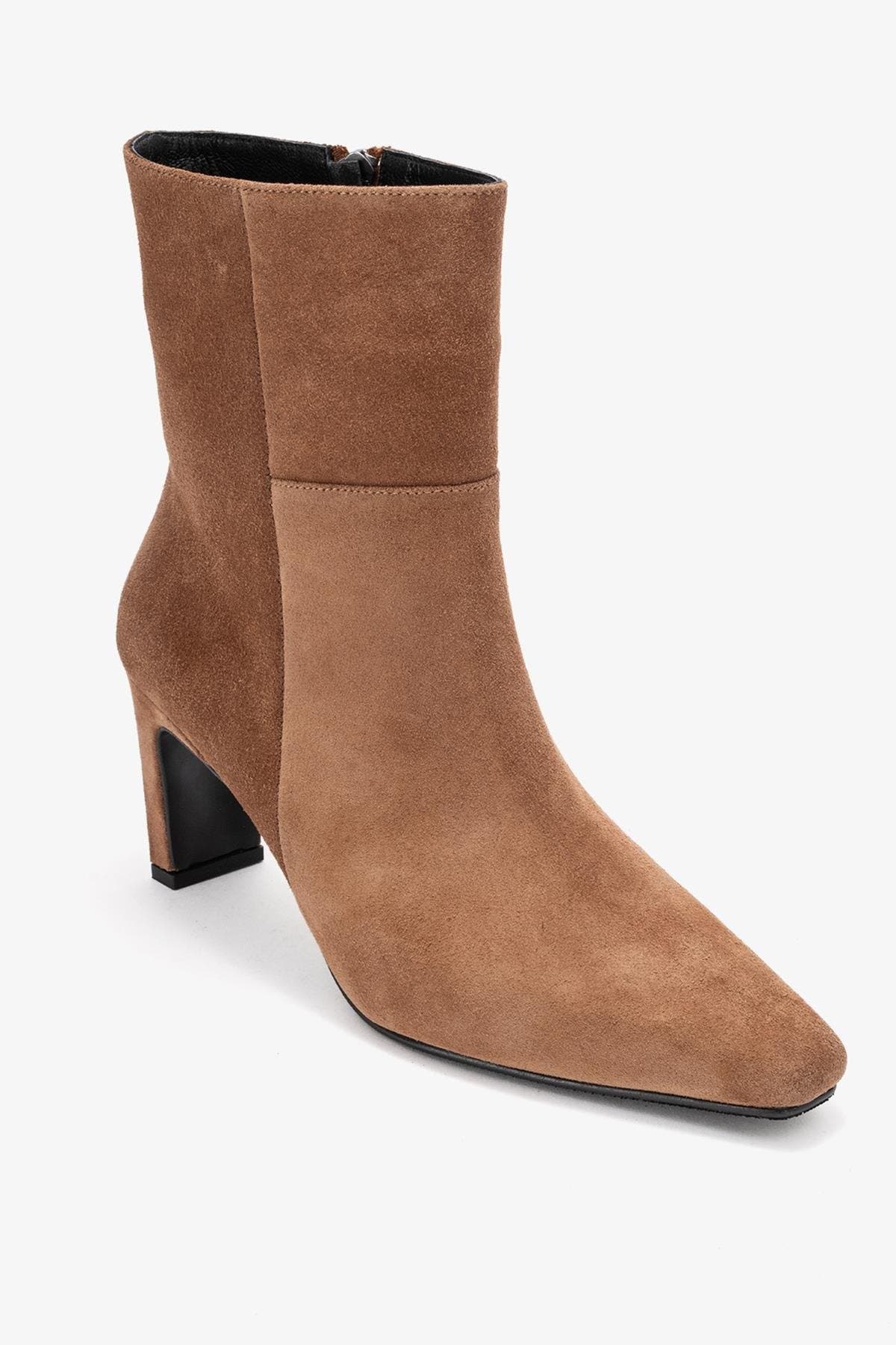 Cognac Suede Leather