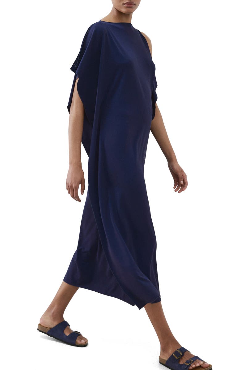MANGO Ruffle Trim Caftan, Alternate, color,