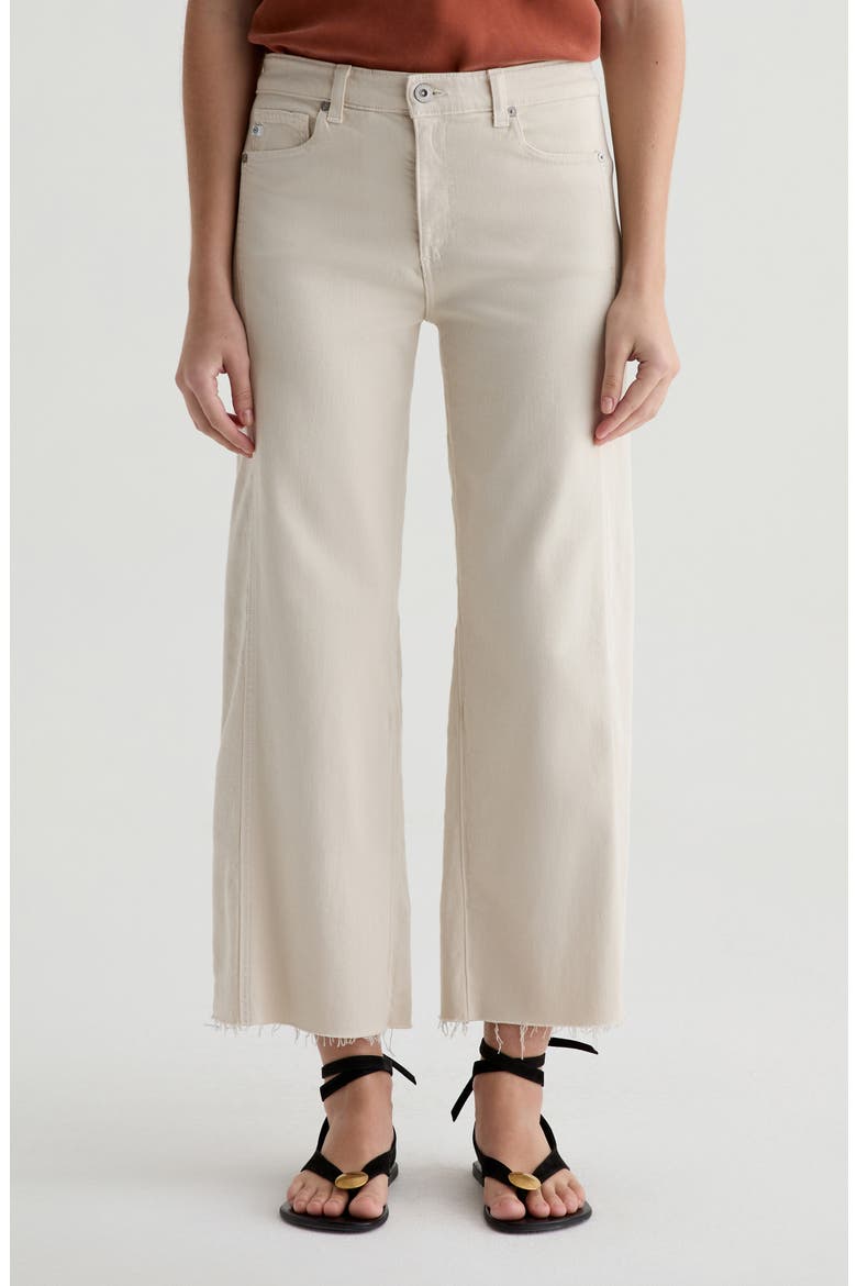 Saige Raw Hem Paneled Ankle Wide Leg Jeans, Main, color, OPAL STONE