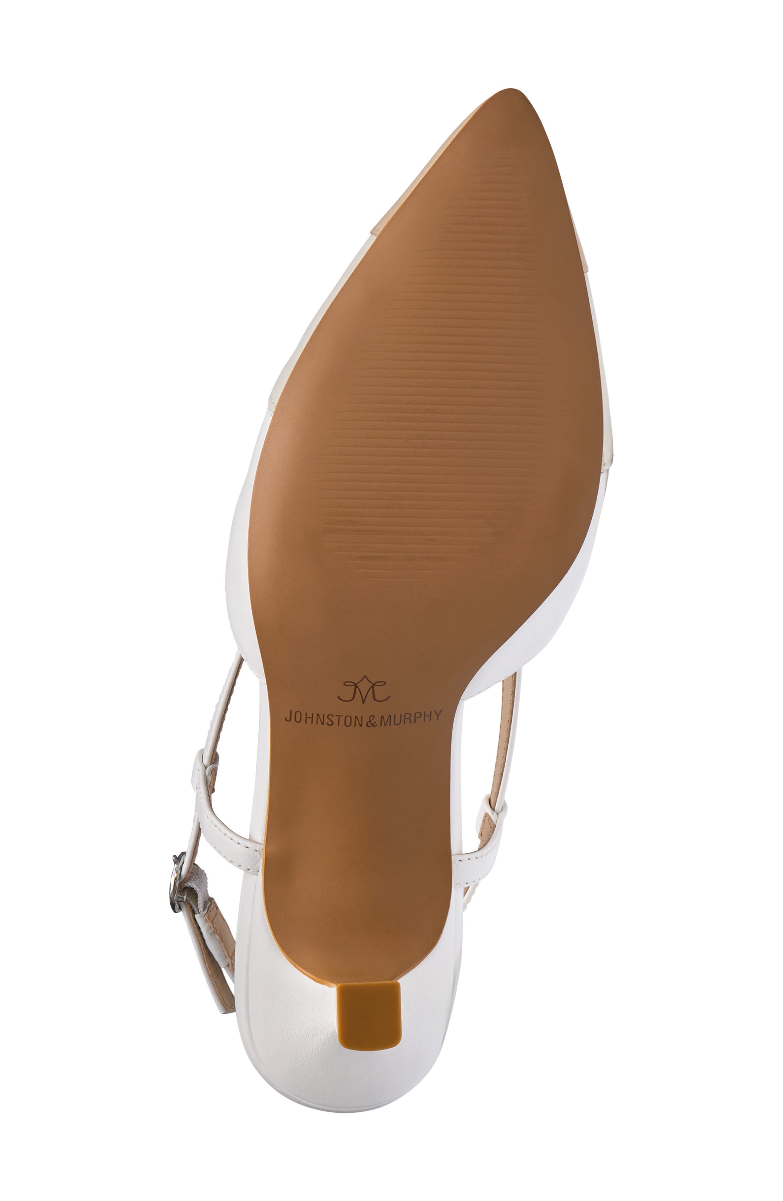 Johnston & Murphy Lindsey Ring Slingback Pump, Alternate, color, White Multi Glove Leather