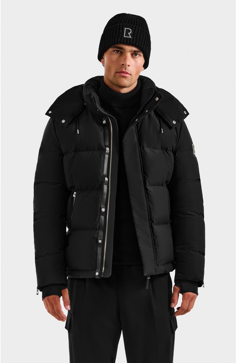 Rudsak Joel Heritage Quilted Down Puffer, Main, color, Black