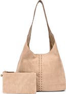 OLD TREND Hydrangea Genuine Leather Suede Classic Hobo Bag