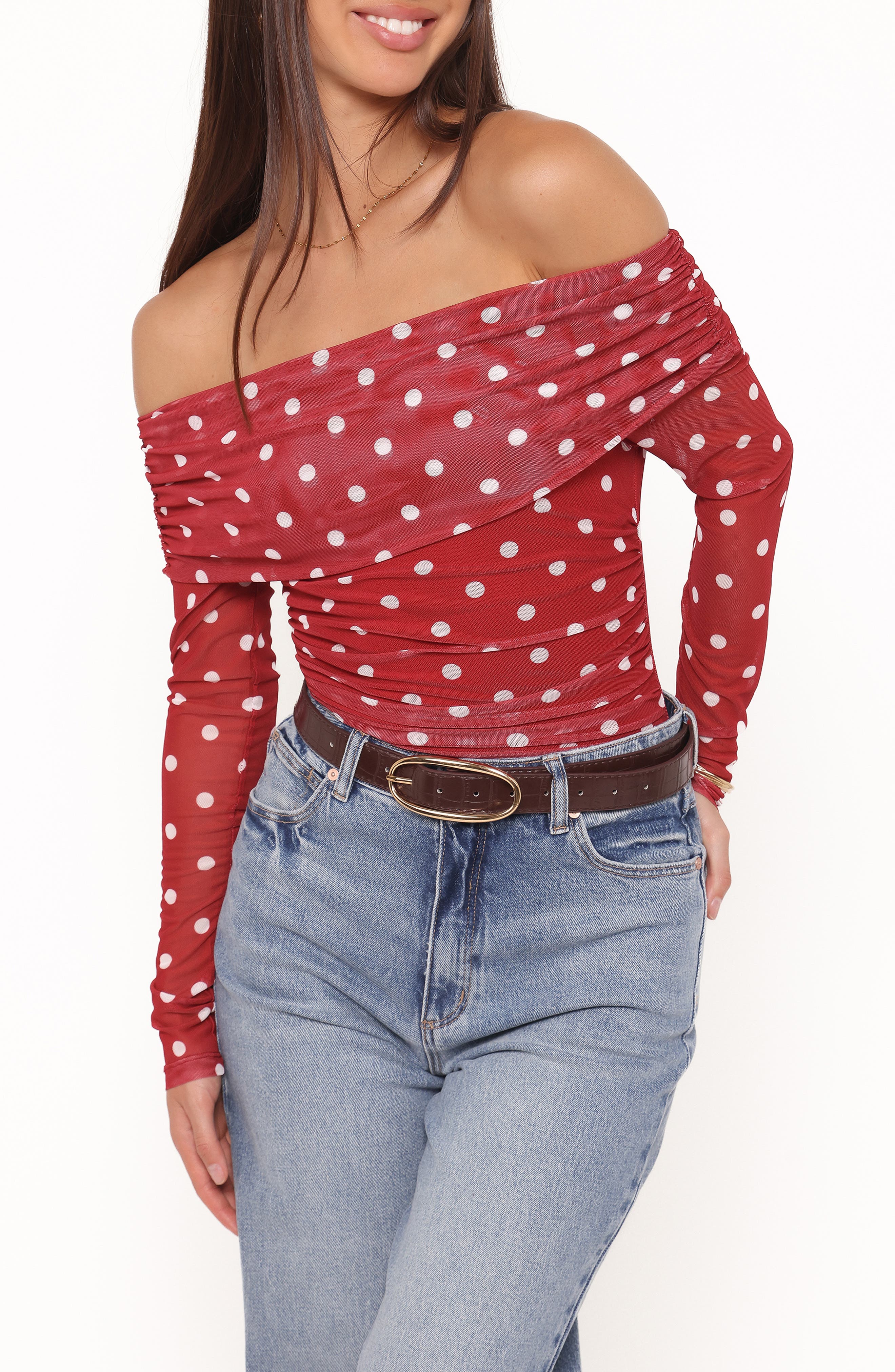selected RED POLKA DOT