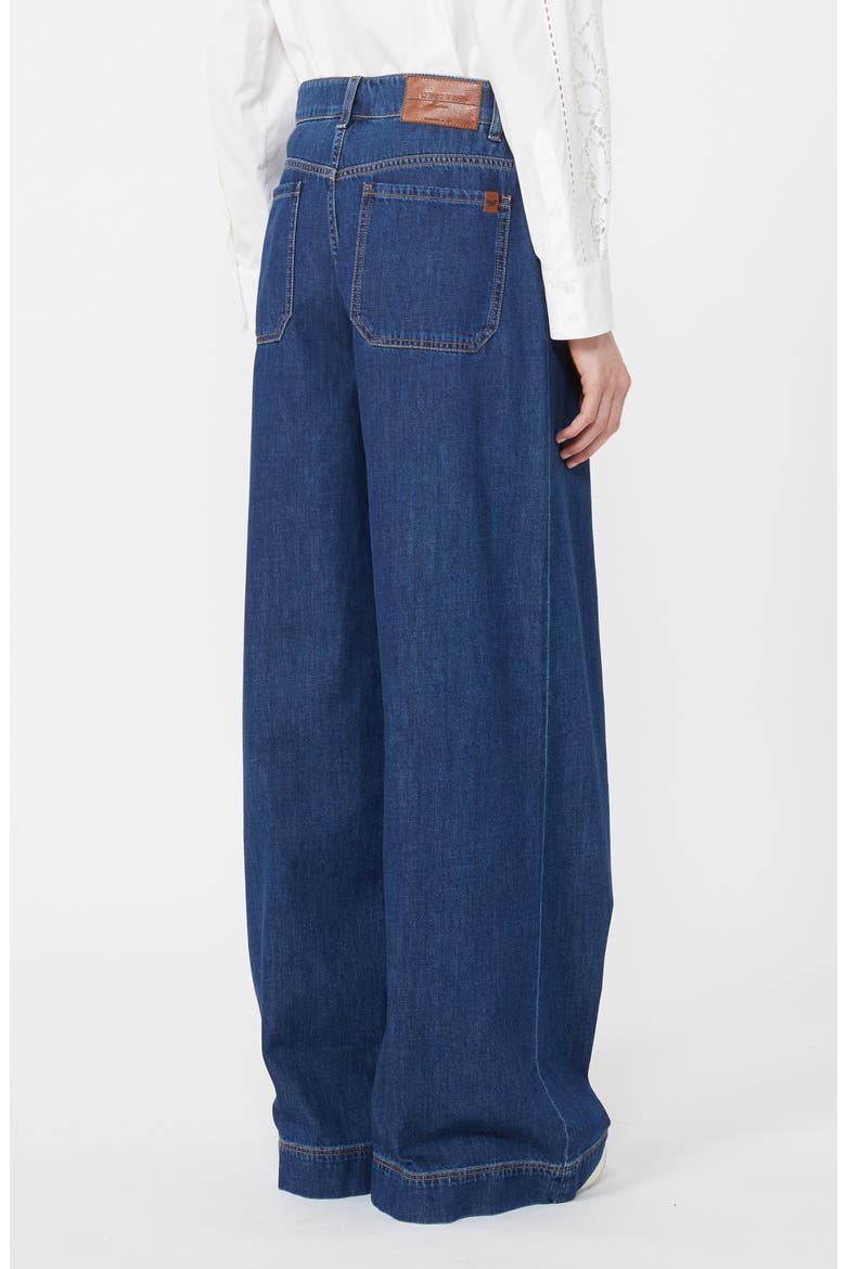 Vega Wide Leg Jeans, Alternate, color, NAVY