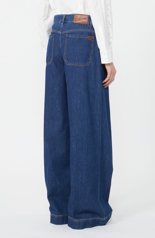 Weekend Max Mara Vega Denim Trousers In Blue