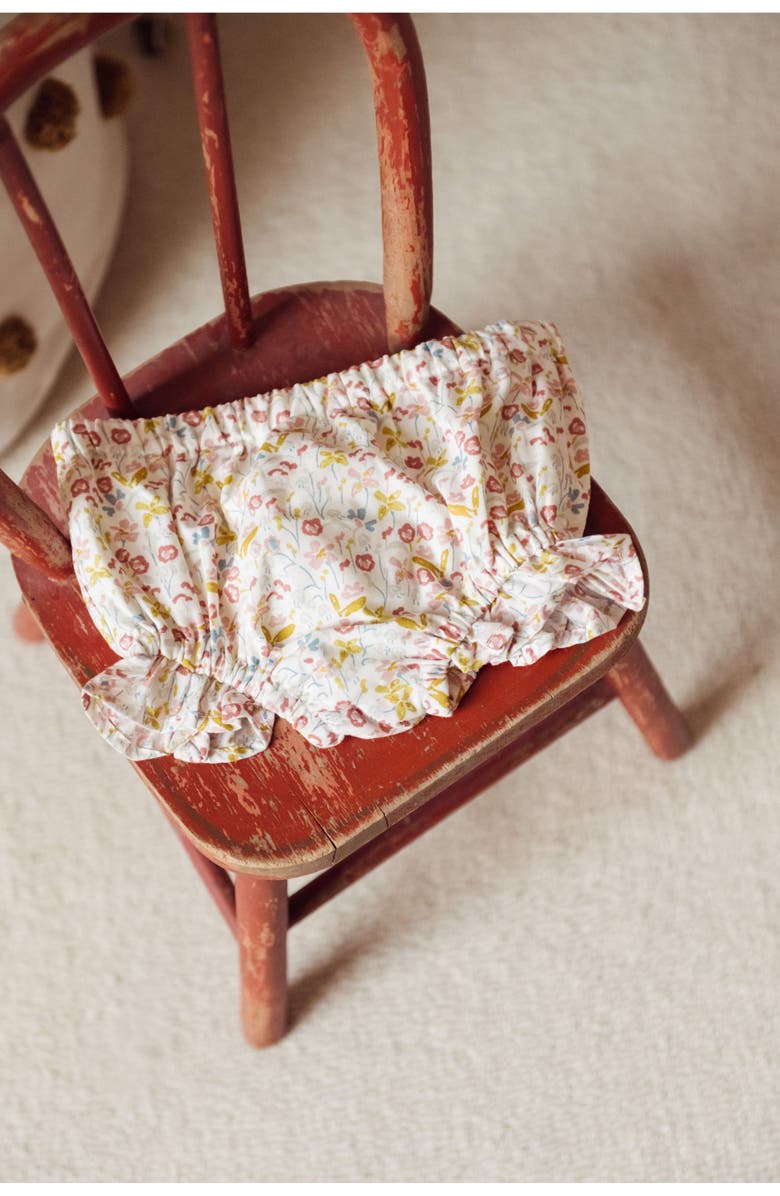 Pehr Ruffle Organic Cotton Bloomers, Alternate, color, Floret