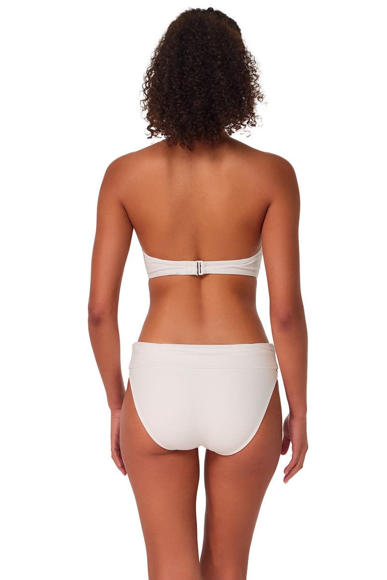 Loretta Bandeau Bikini Swimsuit Top - D Cup, Alternate, color, White Lily