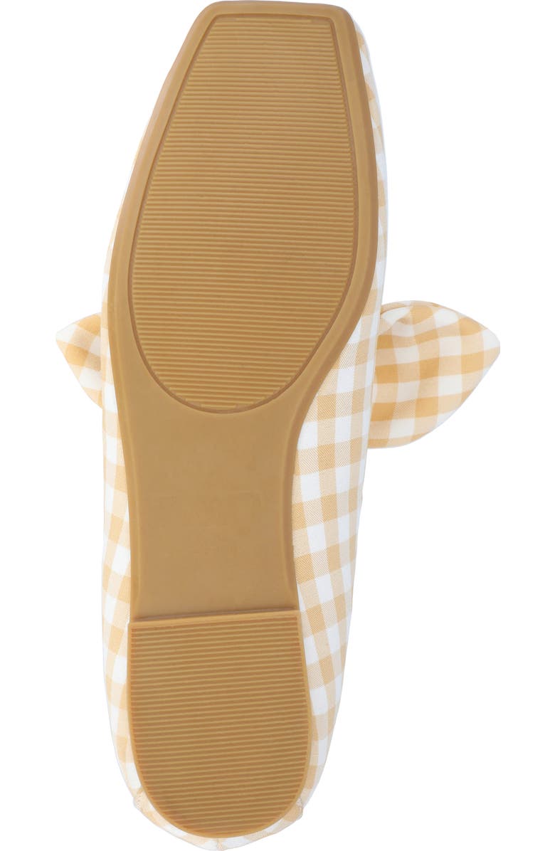 Journee Collection Seraline Ballet Flat, Alternate, color, Plaid/ Tan