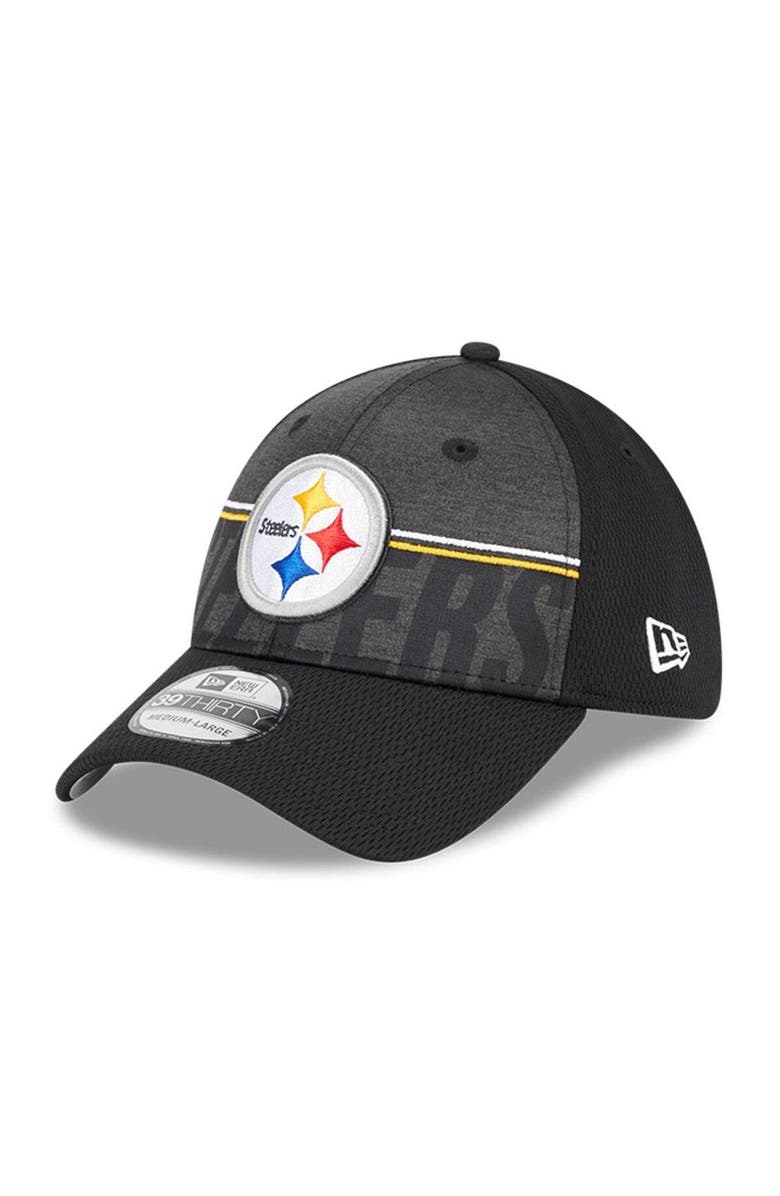 New Era Men's New Era Black Pittsburgh Steelers 2023 NFL Training Camp 39THIRTY Flex Fit Hat, Main, color, Black