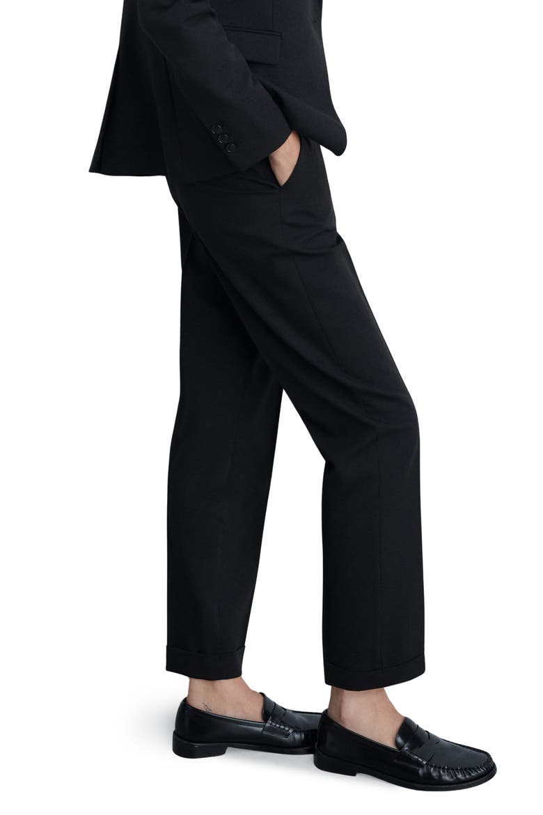Straight Leg Suit Pants, Alternate, color, BLACK