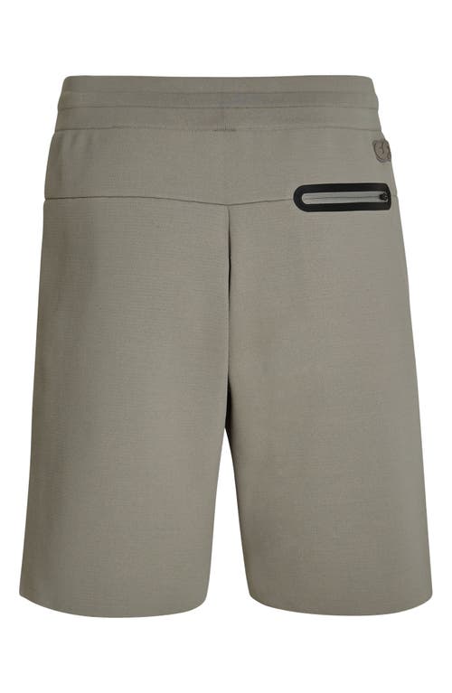 Alphatauri Posos Knit Drawstring Performance Shorts In Gray