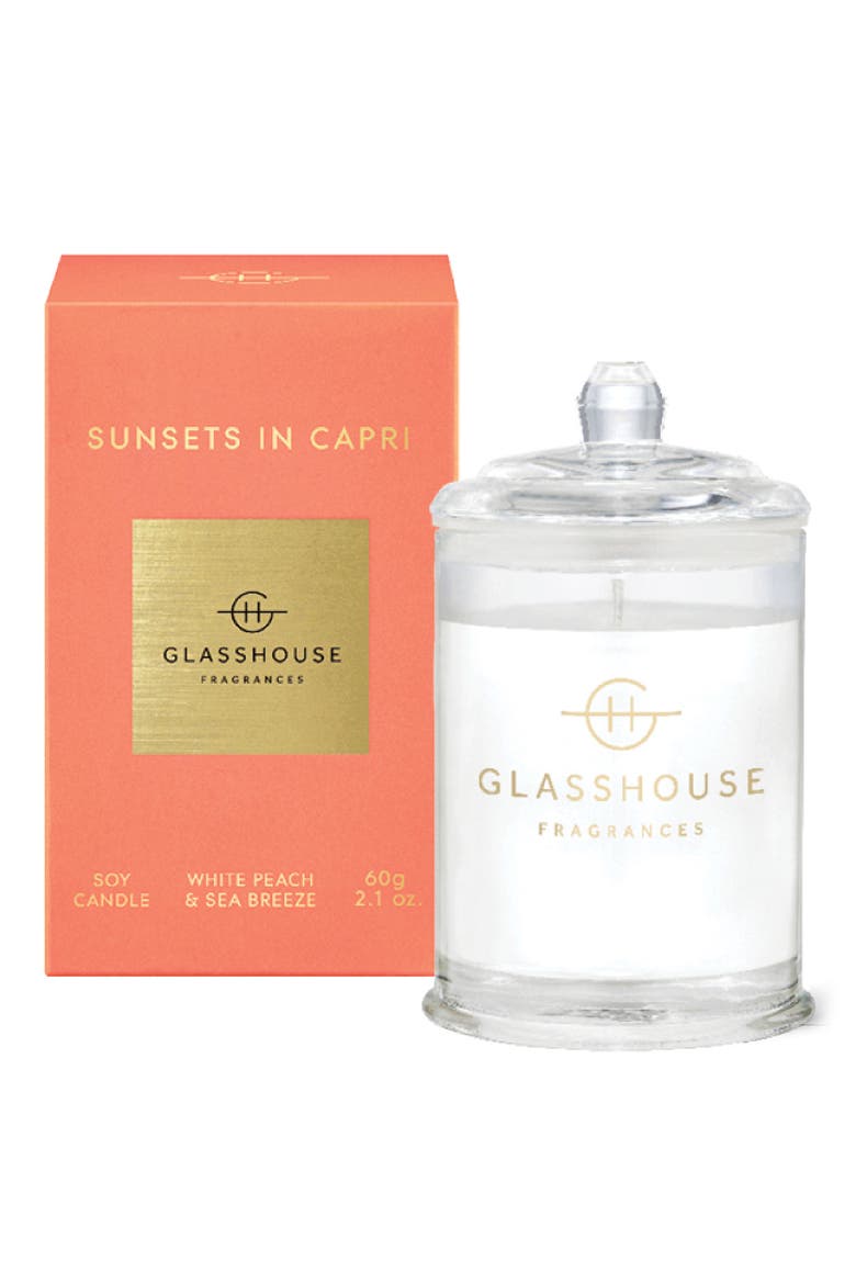 Sunsets in Capri Mini Scented Candle, Main, color, SUNSETS IN CAPRI