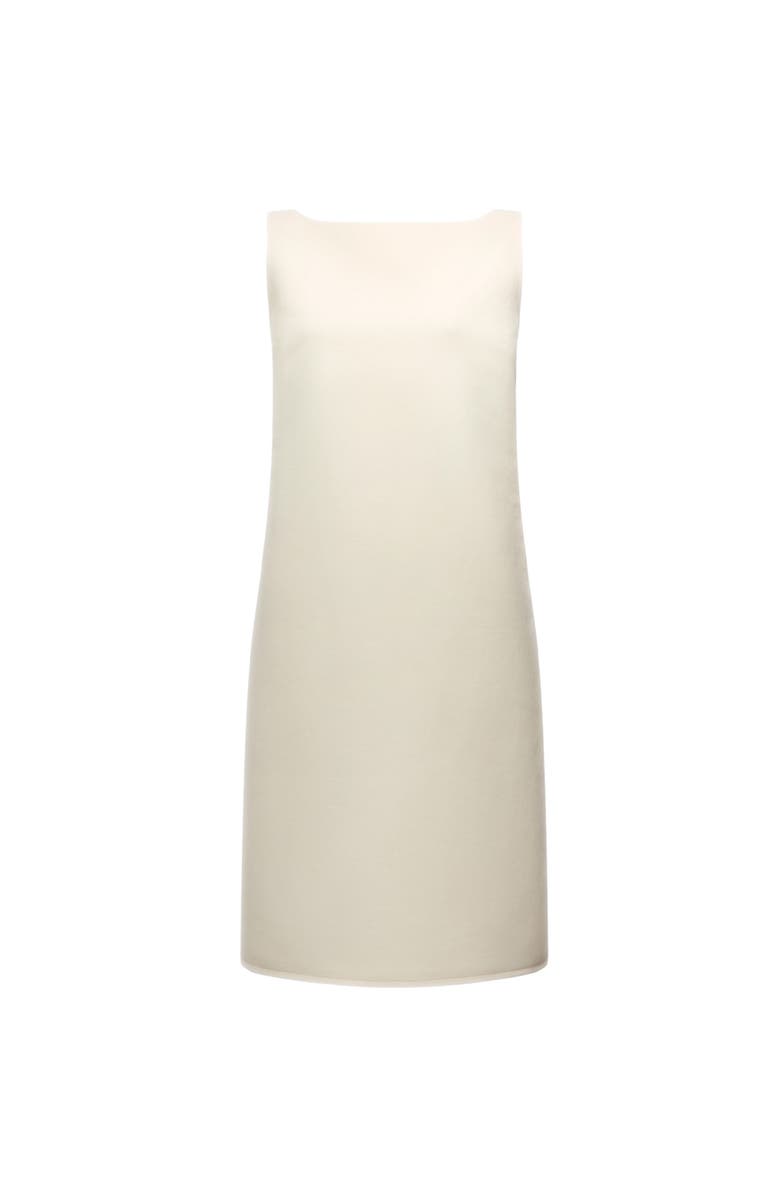 Another Tomorrow Double Face Sheath Dress, Alternate, color, Cream