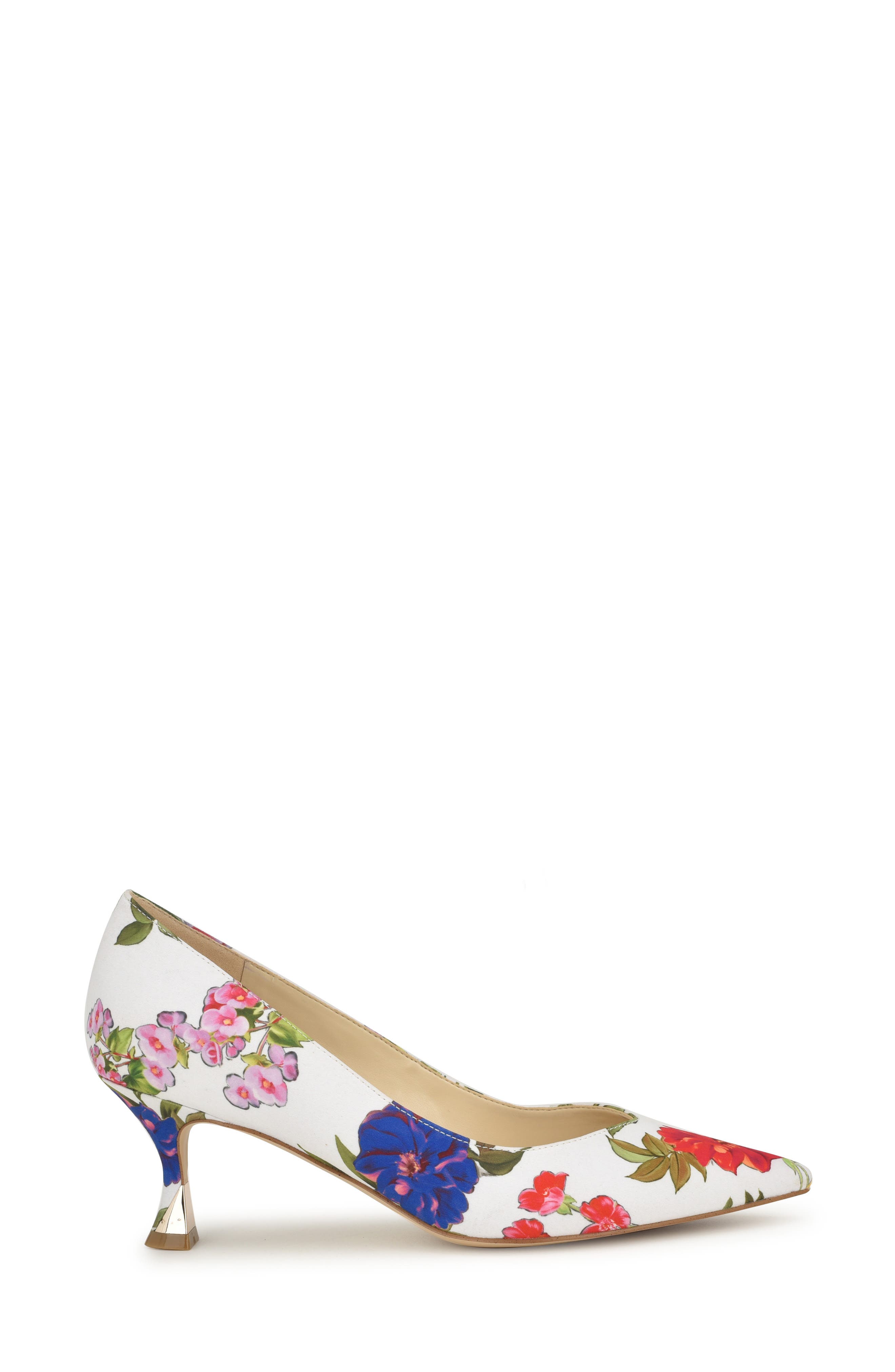 Ariella Pointed Toe Pump, Alternate, color, WHITE