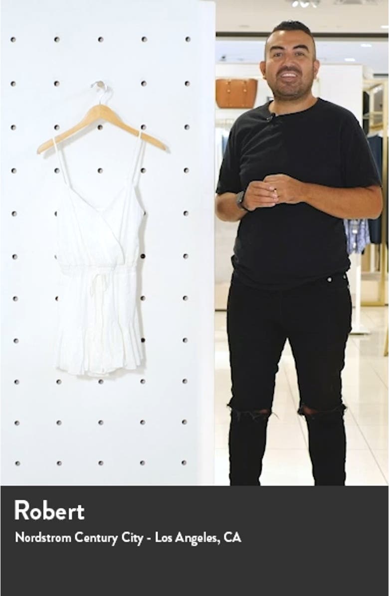 Godet Hem Eyelet Romper, sales video thumbnail