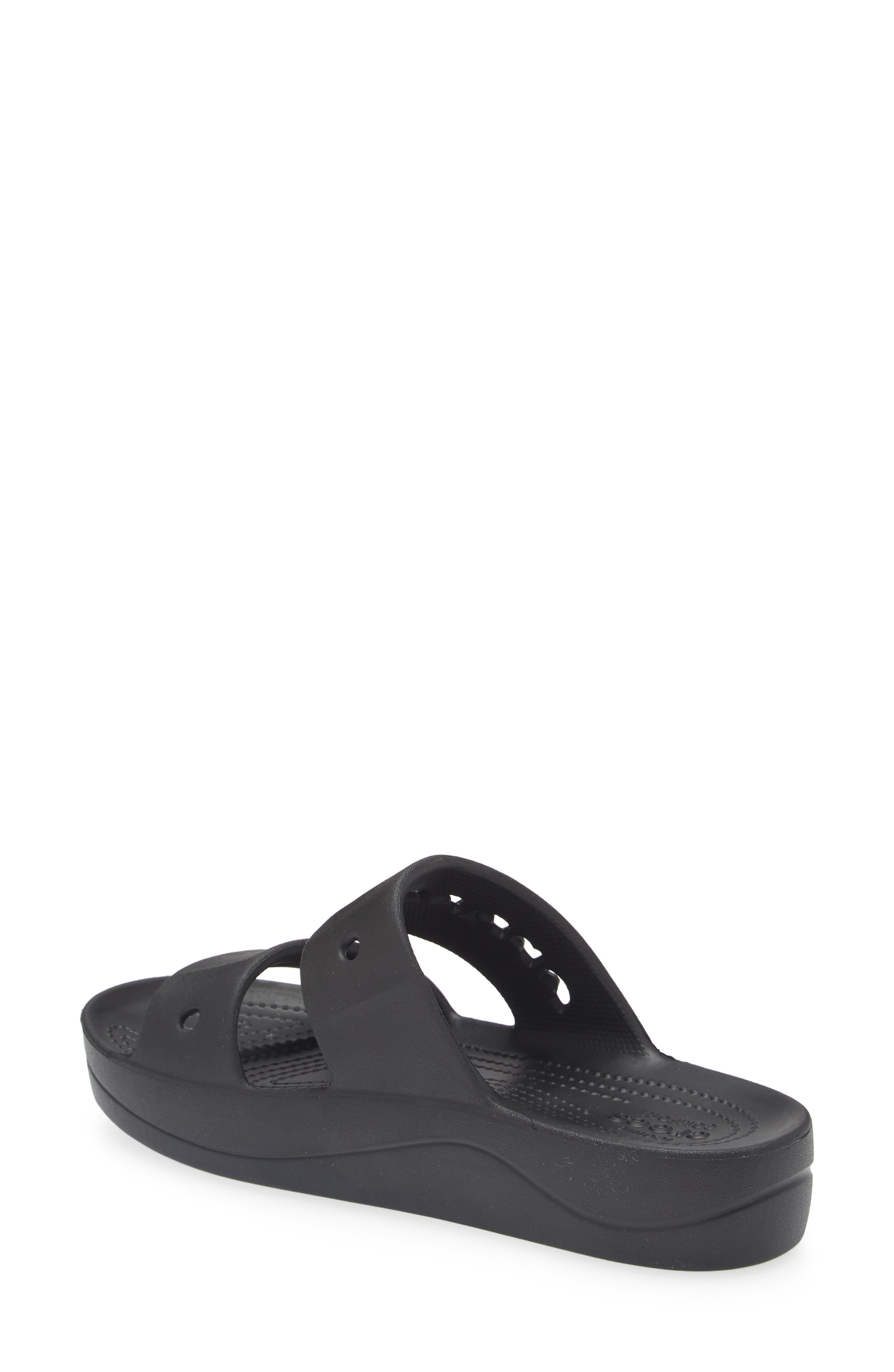 CROCS Baya Platform Slide Sandal, Alternate, color, Black