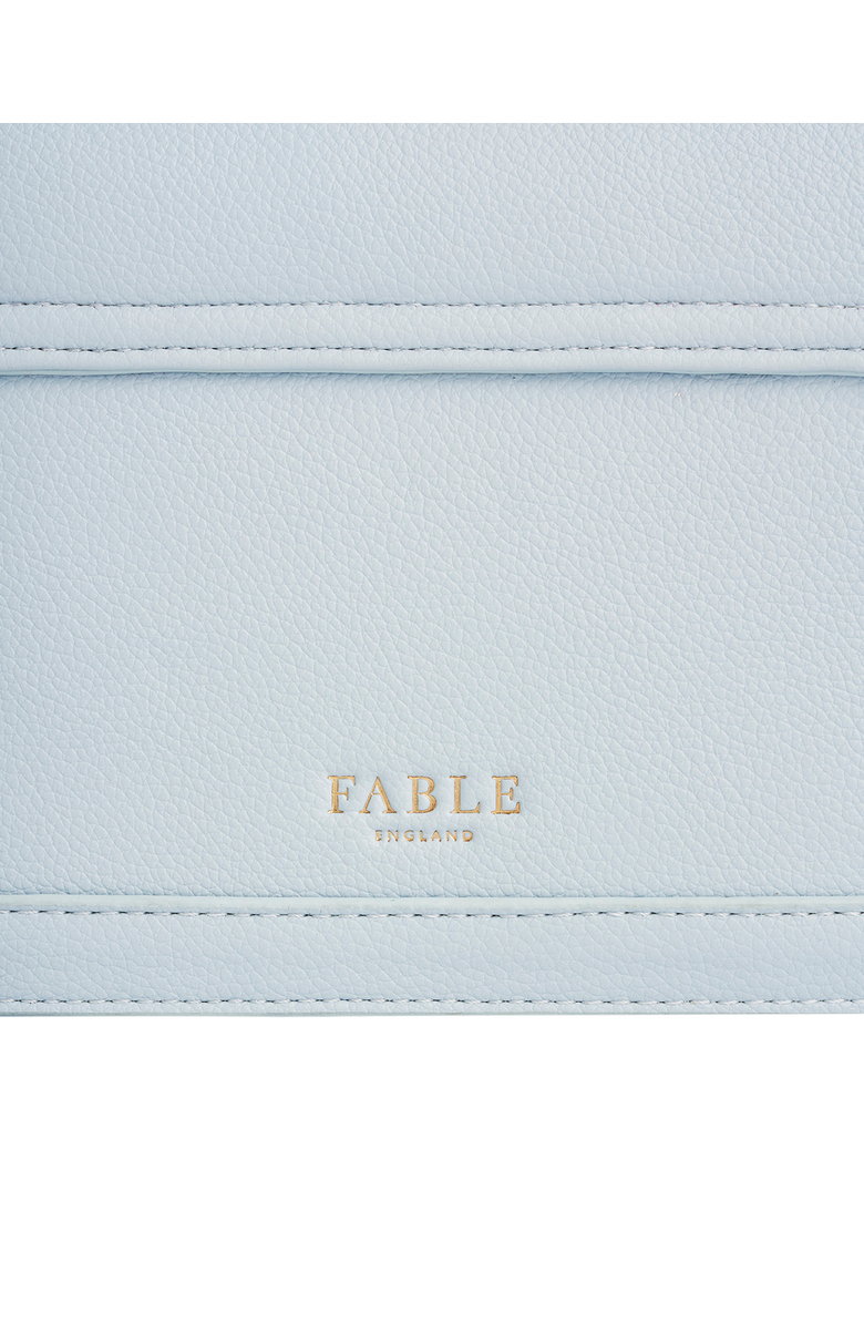 Fable England Bird Embroidered Foldover Purse, Alternate, color, Light/Pastel Blue