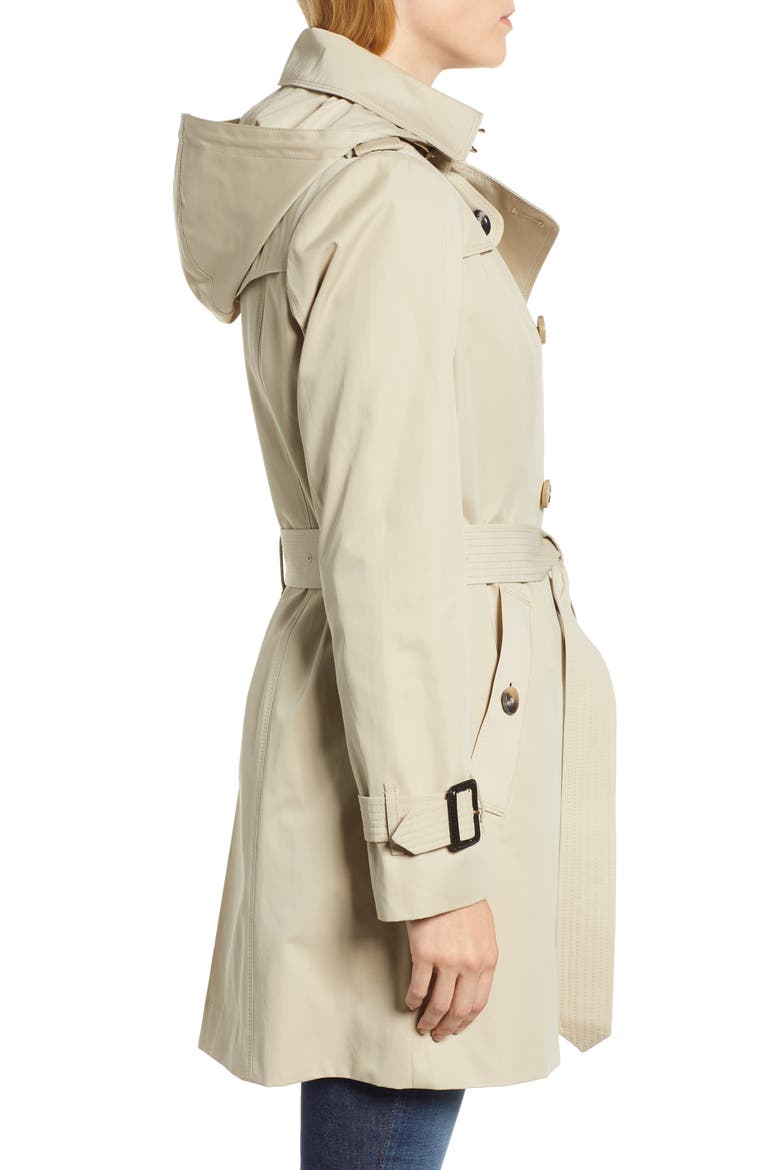 Trench Coat with Detachable Liner & Hood, Alternate, color, STONE