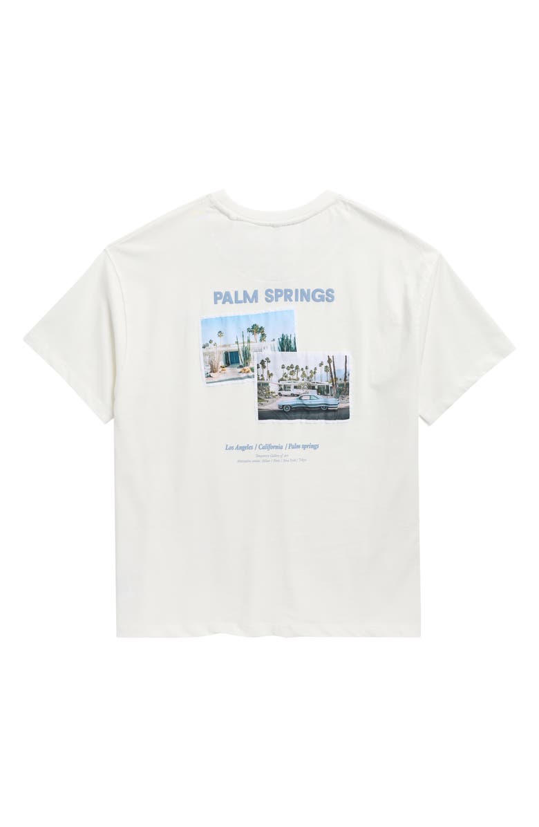 DENIM AND FLOWER Kids' Palm Spring Graphic T-Shirt, Alternate, color, Off White
