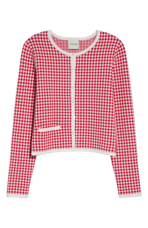 Micah Gingham Cardigan