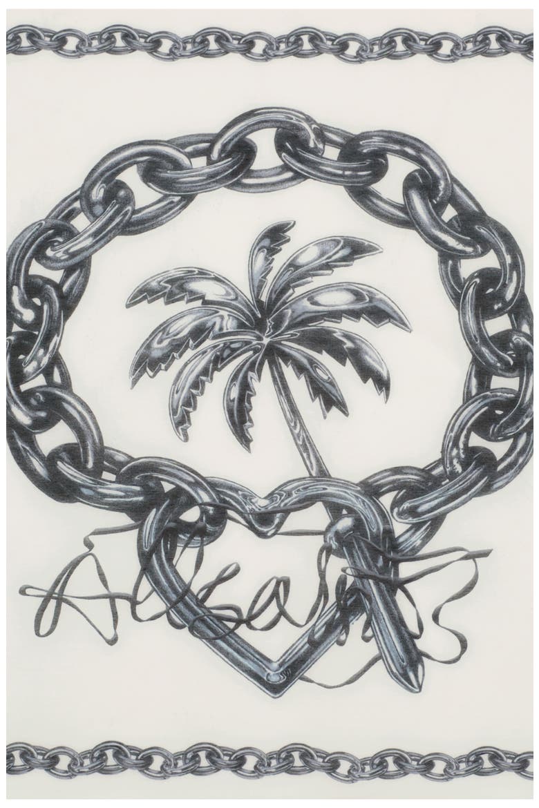 Ignis Cotton & Silk Bandana, Alternate, color, OPTIC WHITE