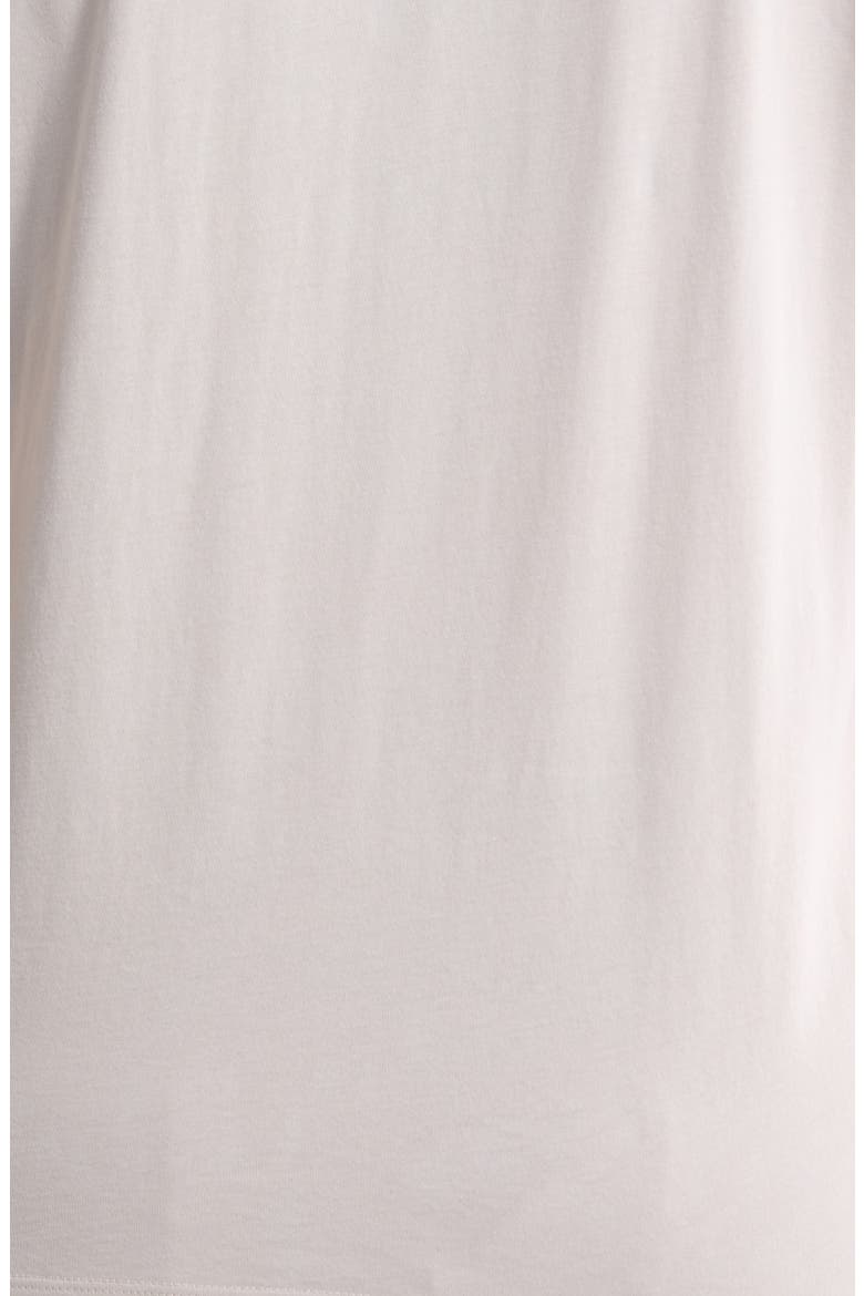 Crewneck Organic Cotton T-Shirt, Alternate, color, CHALK
