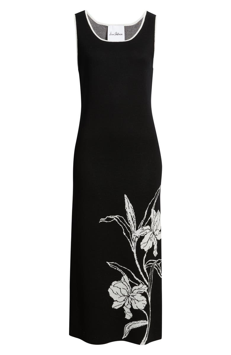 Sam Edelman Floral Knit Maxi Dress, Alternate, color, Black