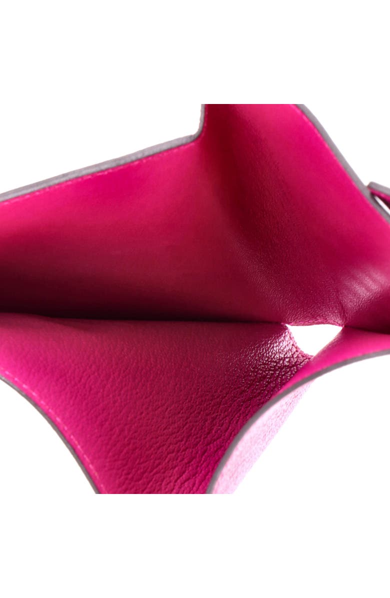 Pre-Owned Hermes Clic Wallet Chevre Mysore 12, Alternate, color, Rose Pourpre