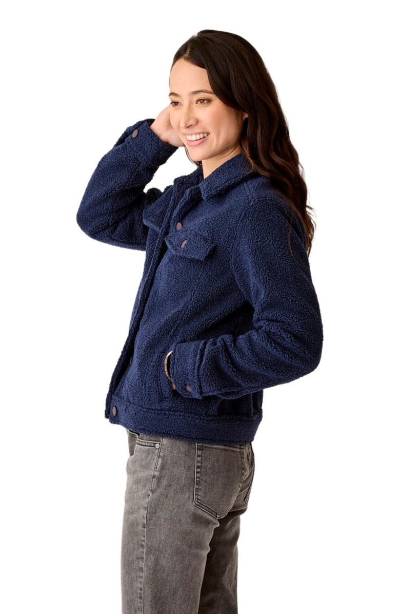 Carve Designs Rhea Boucle Trucker, Alternate, color, Navy