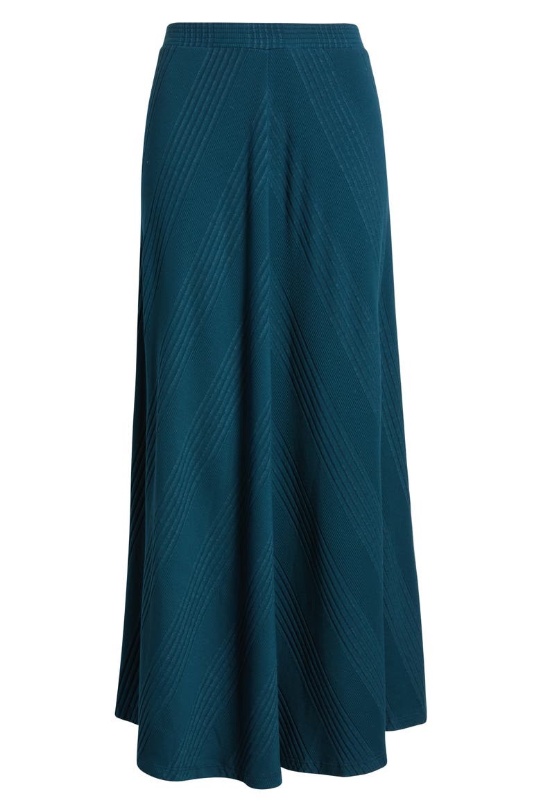 Hart Chevron Knit Midi Skirt, Alternate, color, TIDE