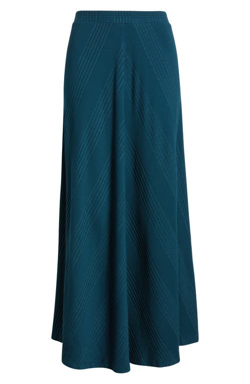 Wyeth Hart Chevron Knit Midi Skirt In Tide
