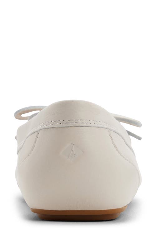 Sperry Bow Driver In White
