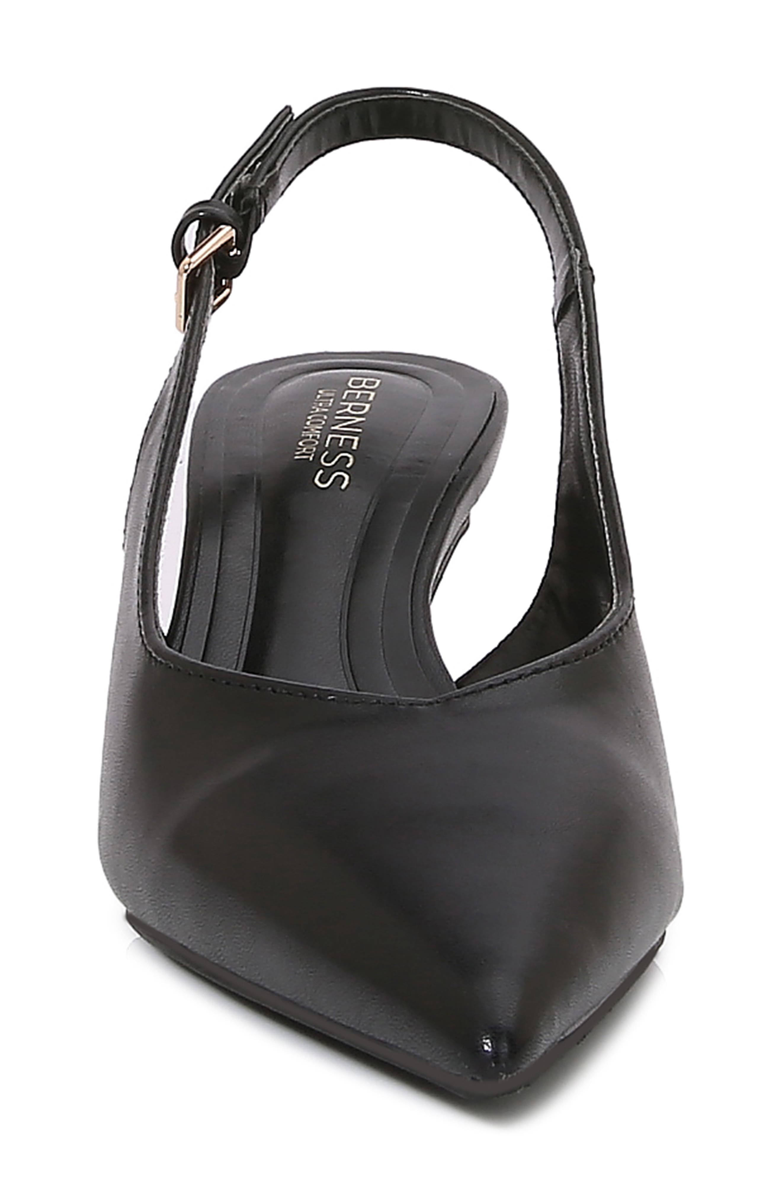 BERNESS Clarabelle Pointed Toe Slingback Pump, Alternate, color, Black