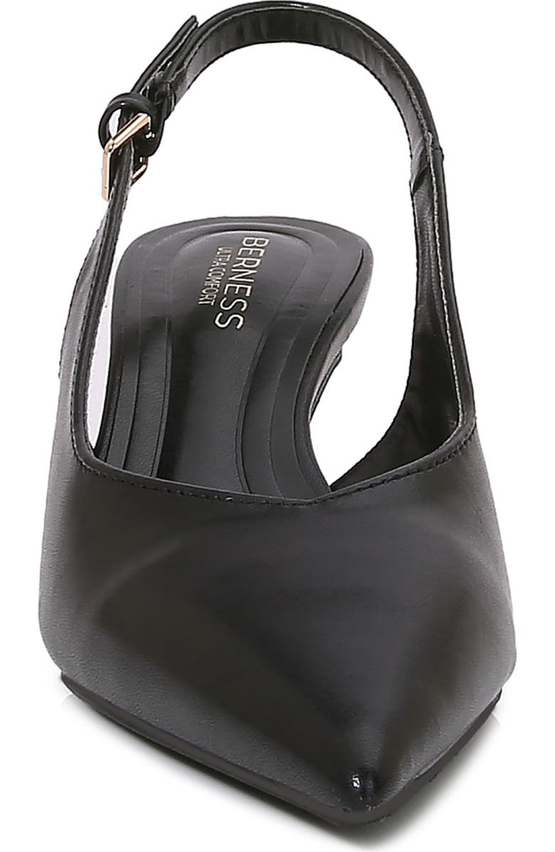 BERNESS Clarabelle Pointed Toe Slingback Pump, Alternate, color, Black