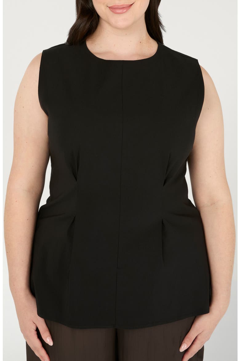 Hallie Sleeveless Top, Main, color, BLACK