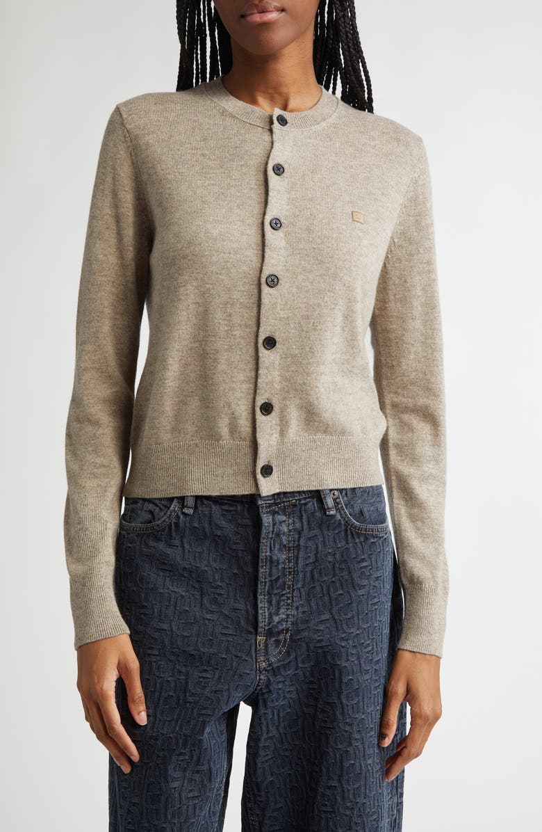 Acne Studios Ken Core Wool & Yak Hair Cardigan, Main, color, 