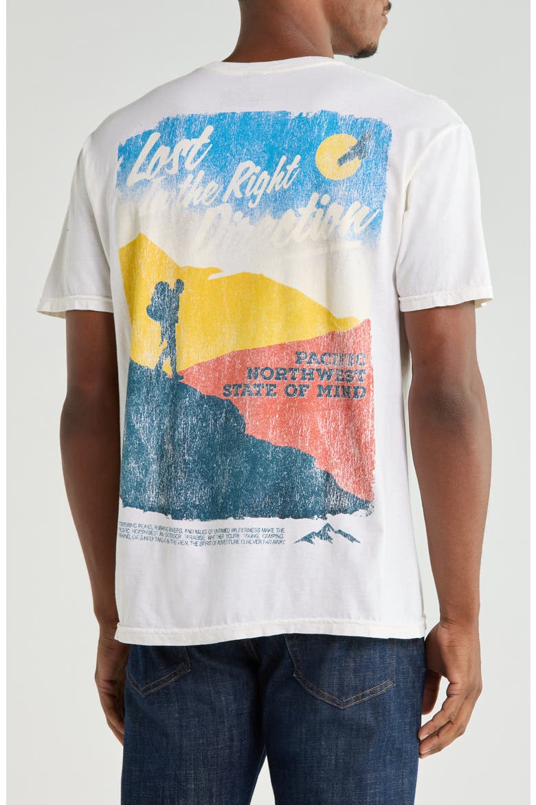 Lost in the Right Direction Cotton Graphic T-Shirt, Alternate, color, WHISPER WHITE