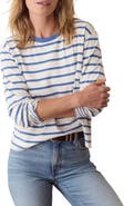 Marine Layer Juno Striped Double Knit Long Sleeve T-Shirt