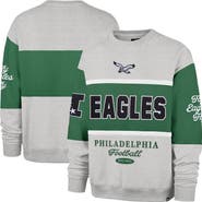 '47 Men's '47 Kelly Green/Heather Gray Philadelphia Eagles Blockfield Maximalist Sweatshirt