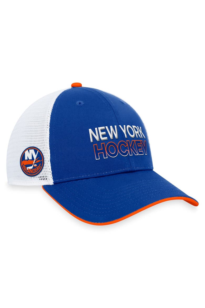 Men's Fanatics Branded  Royal New York Islanders Authentic Pro Rink Trucker Adjustable Hat, Main, color, Royal