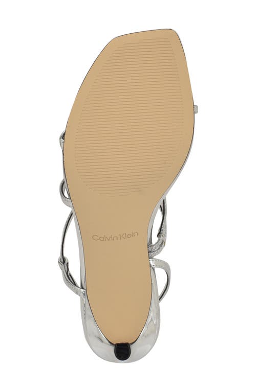 Calvin Klein Hadlee Sandal In Silver