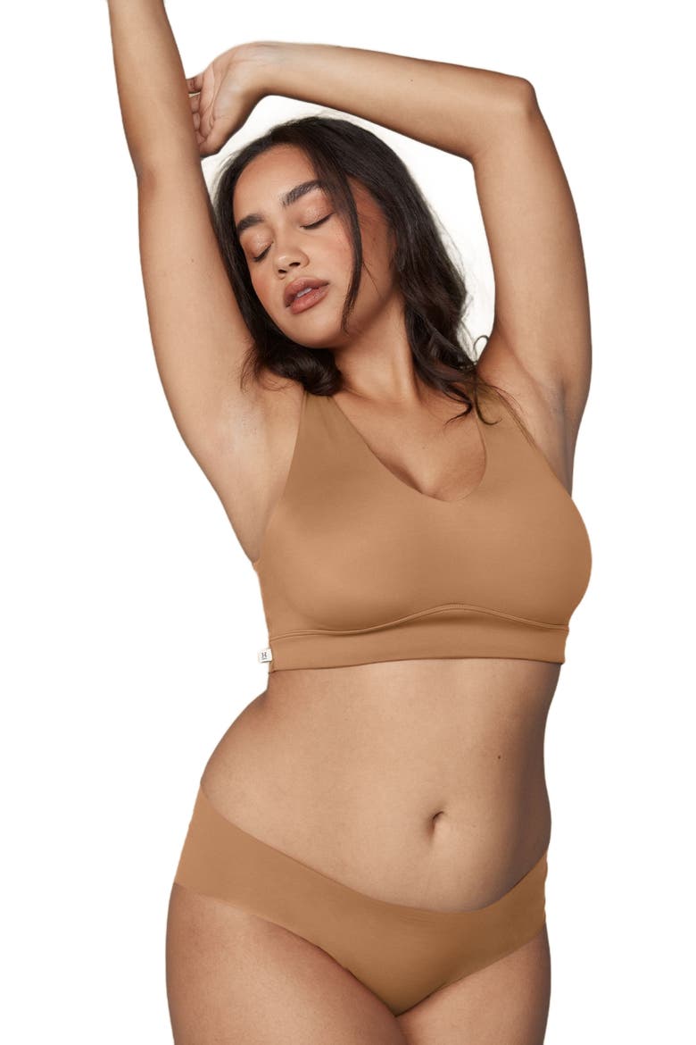 Bliss Bralette, Main, color, BEIGE
