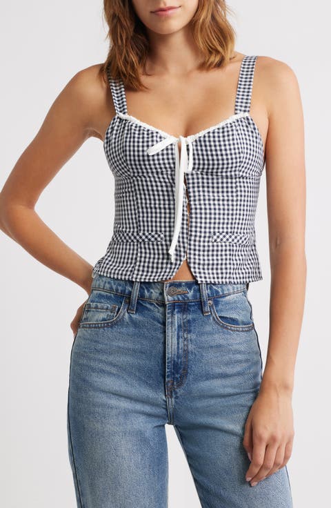 Danella Gingham Tank